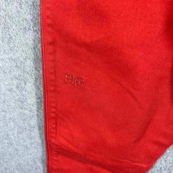 Ksubi Jeans Womens 25 Lobster Orange Spray On Smoke Denim Skinny Ankle Crop Leg - Picture 7 of 13